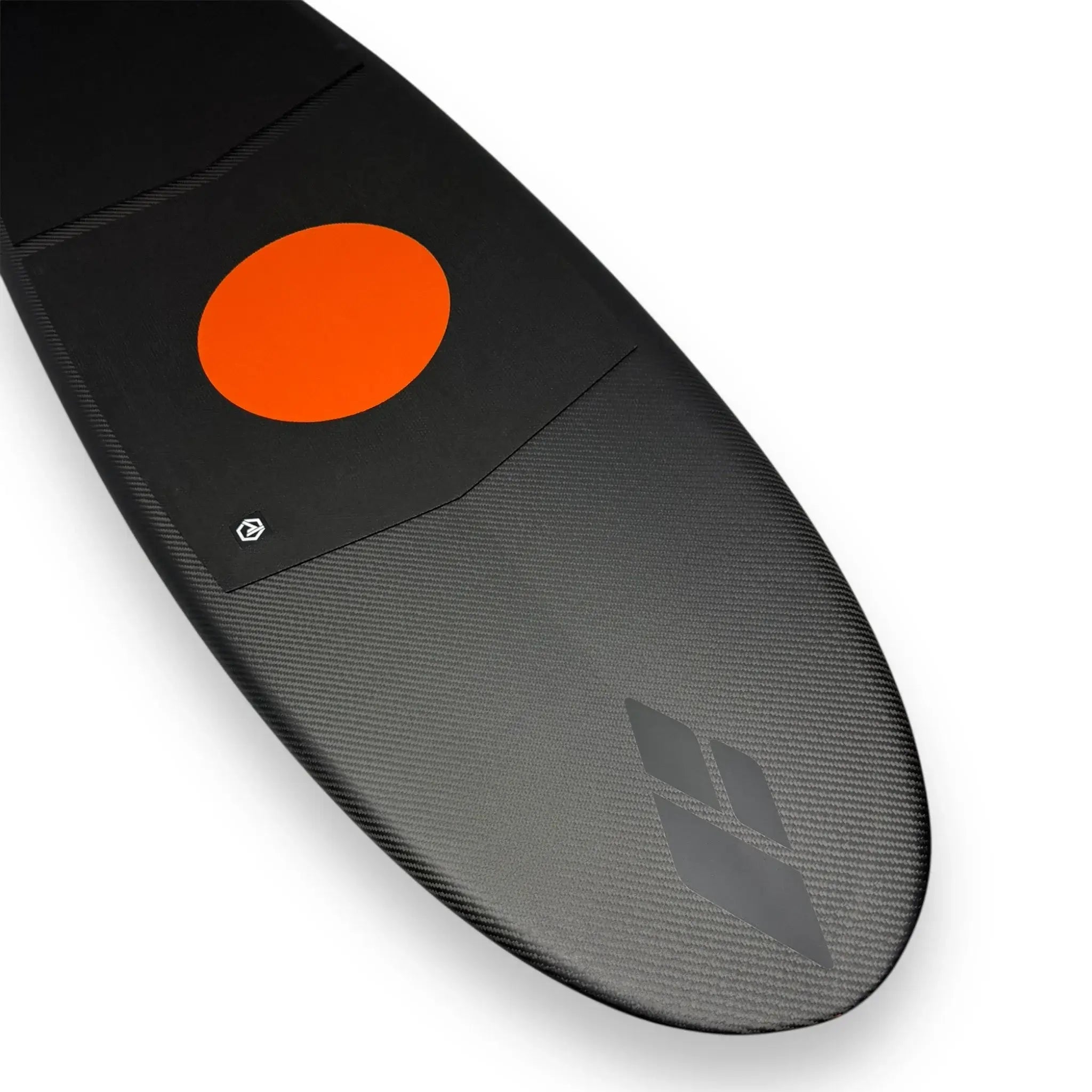 Amos Shapes KrUzer V2 | Mid Length Foilboard carbon deck with Foil tec orange dot traction