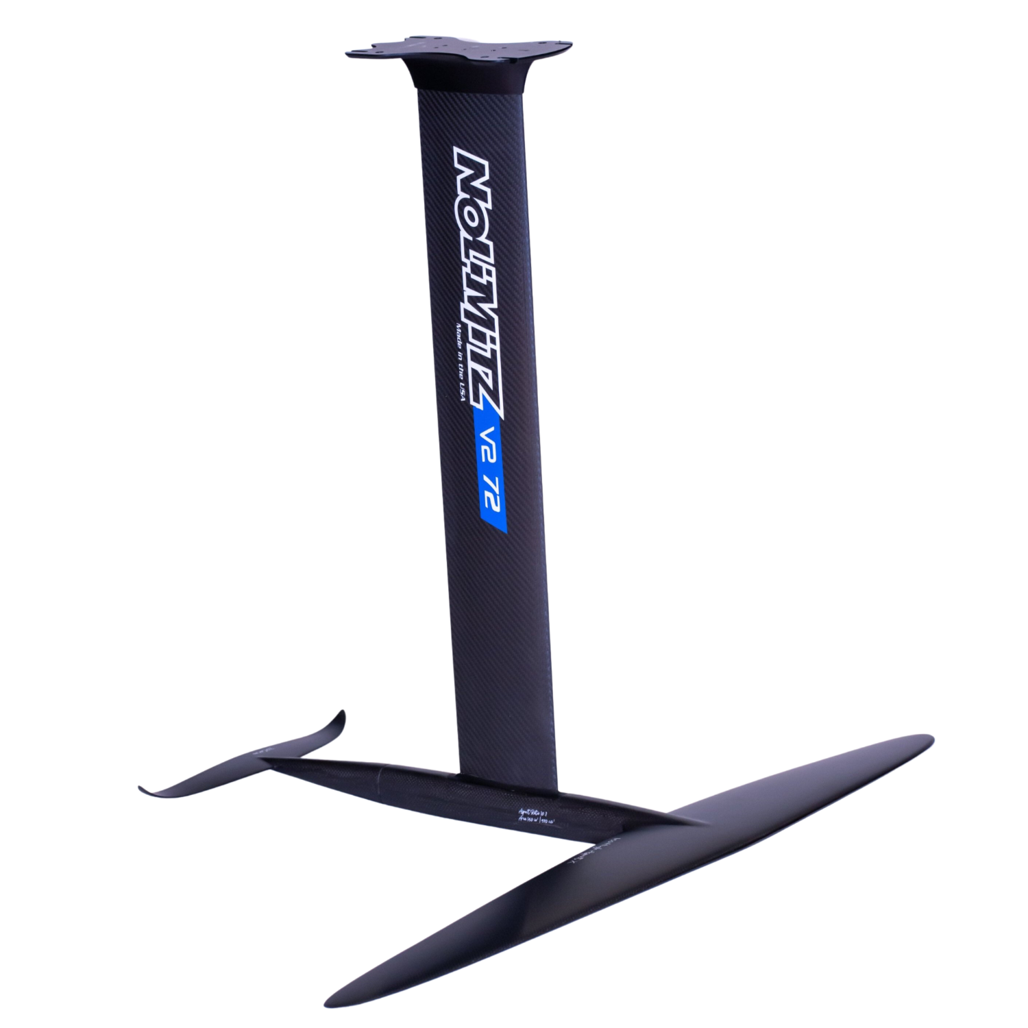 Full view of a NoLimitz V2 72 hydrofoil mast