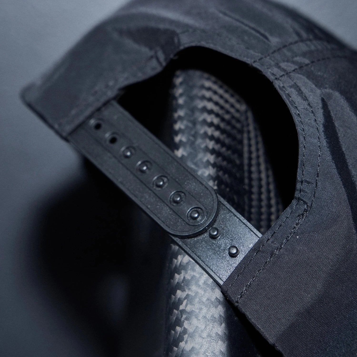 Back of Amos Shapes surf cap