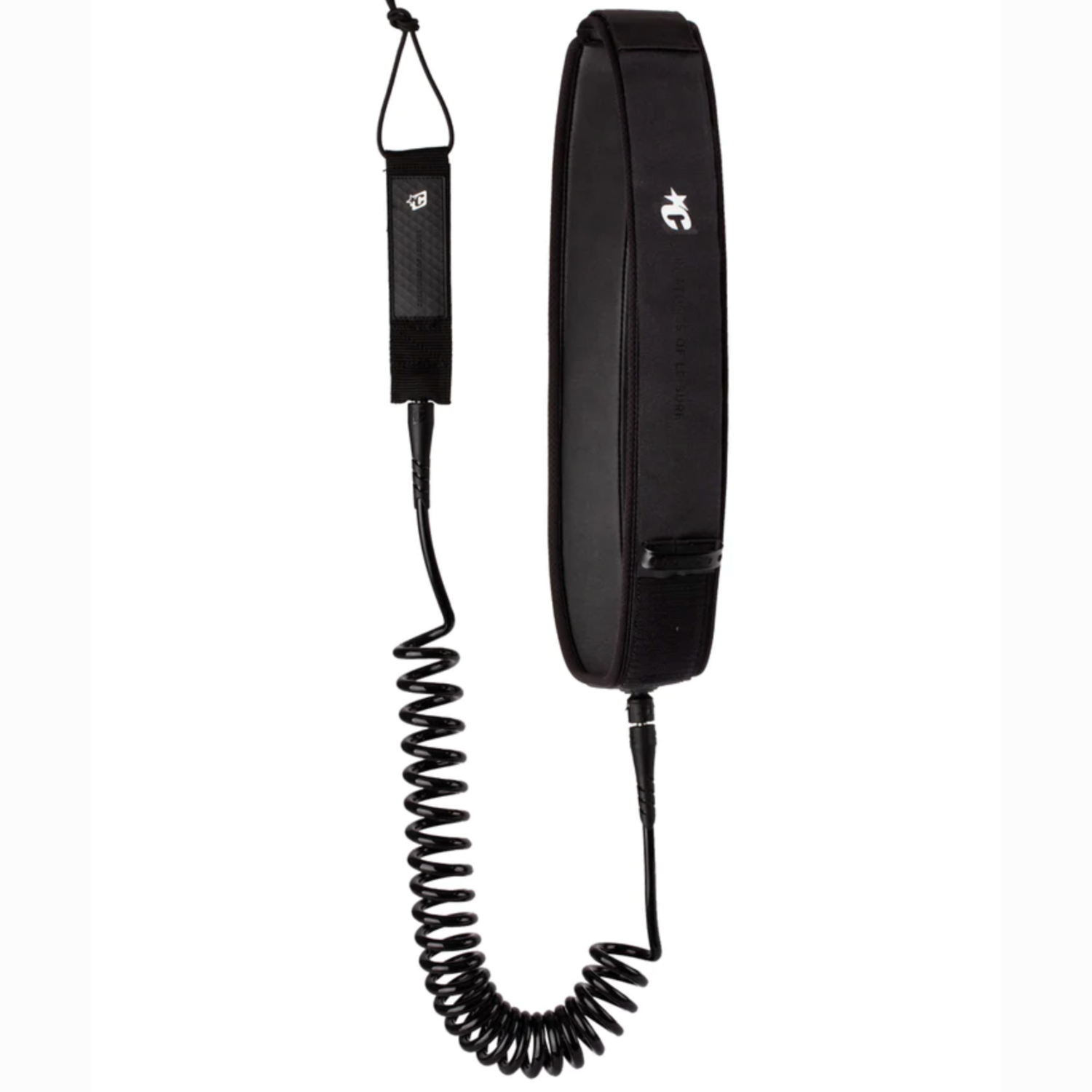 Black coil hydrofoil leash by Creatures of Leisure