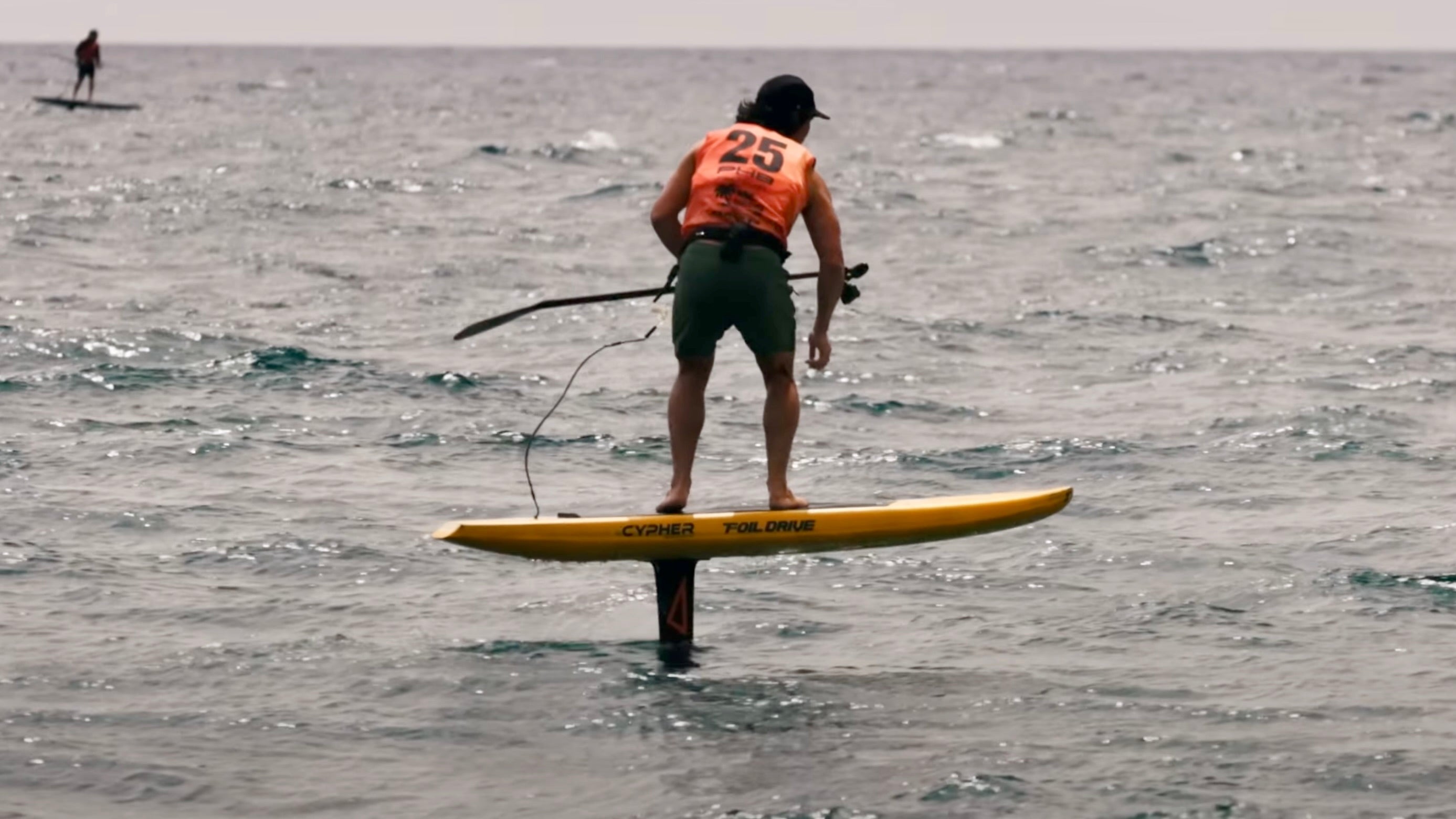 Josh Ku riding the Cypher Downwind Foilboard at Mataro Foil Festival May 2025, Barcelona, Spain.