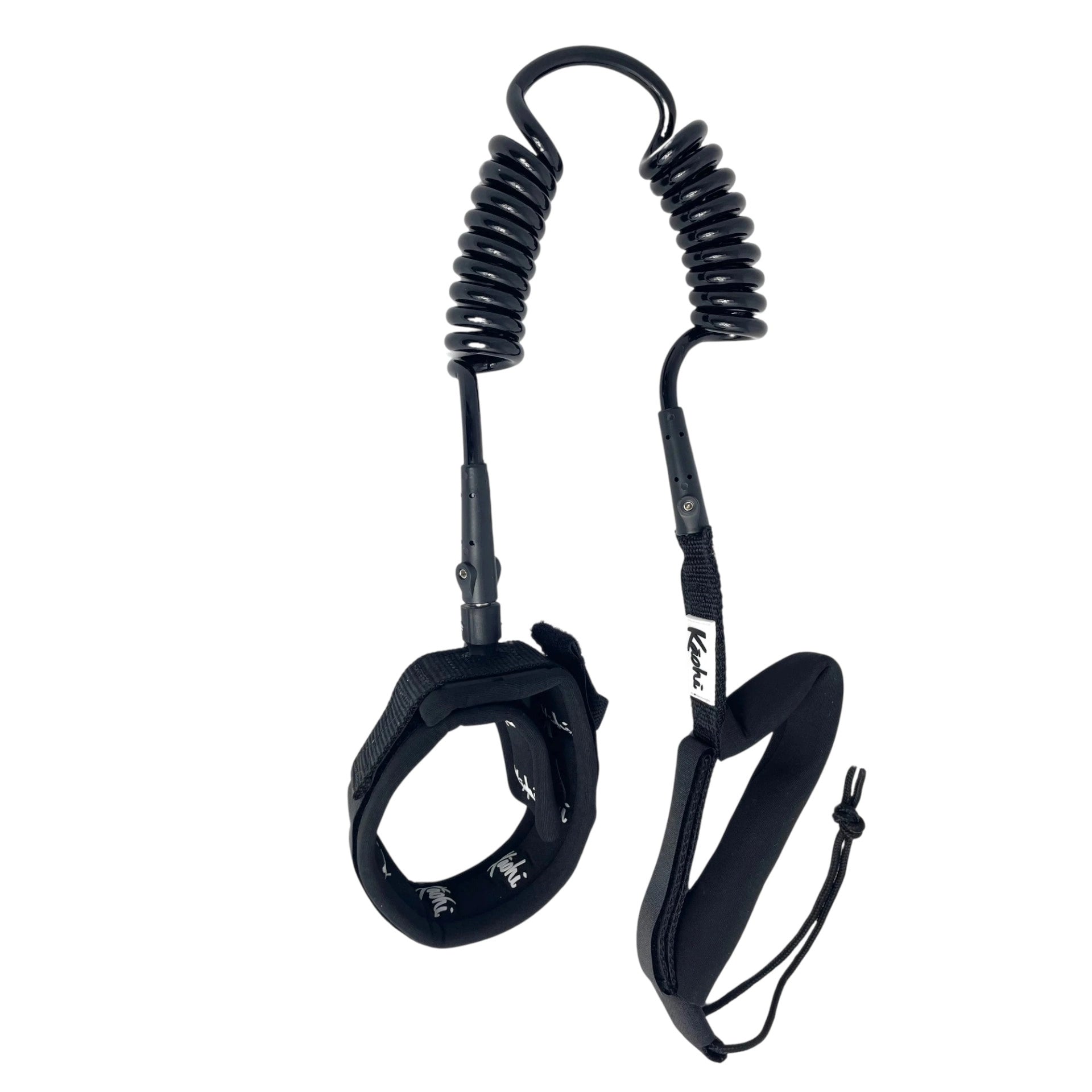 Kāohi Grip Leash™ - Double Coil 8 mm - Black