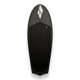Deck view of the Spitfire V2 carbon surf foilboard by Amos Shapes