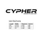 Cypher 5’6", 19 1/2", 3 5/8" - 50L| Wing/ Parawing | Suits All Levels