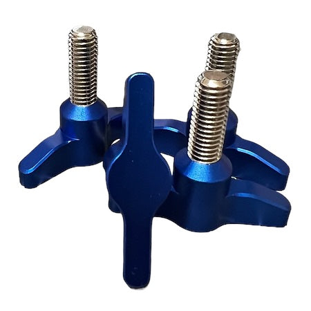 Hydrofoil Wingscrews M8 25mm -  Satin Blue - Stainless