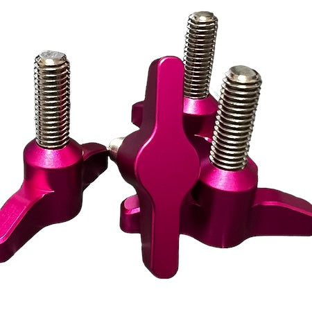 Hydrofoil Wingscrews M8 25mm -  Satin Pink - Stainless