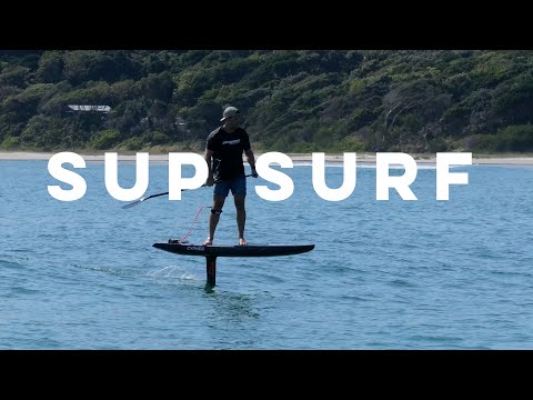 Surf Session video with Amos Shapes team rider Dave West riding the Cypher 7'4" downwind SUP carbon foilboard in ocean conditions